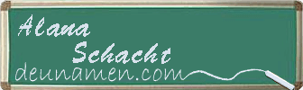 Alana Schacht Visitenkarte